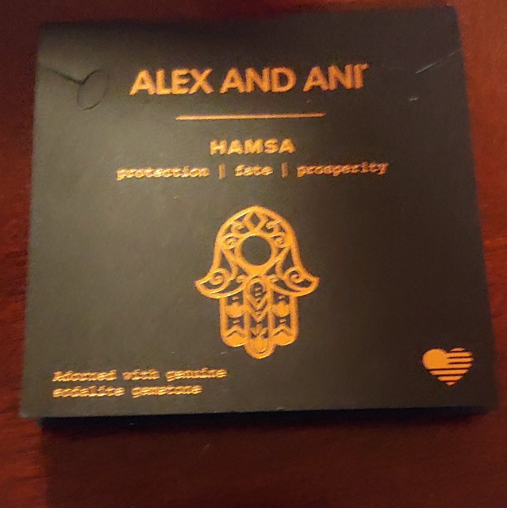 New with tag Alex and Ani Color Infused Hamsa